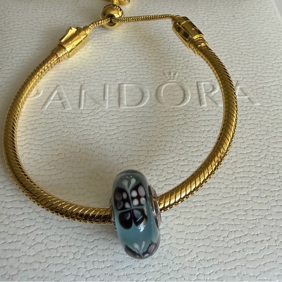 Authentic Pandora Butterfly Murano Glass Charm - Picture 7 of 8